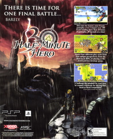 Half-Minute Hero - Advertisement Flyer - Front