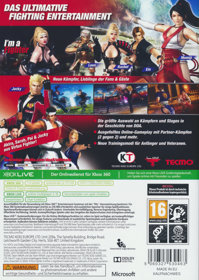 Dead or Alive 5 Ultimate - Box - Back