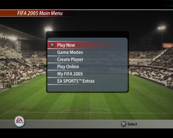 FIFA Soccer 2005 - Screenshot - Game Select