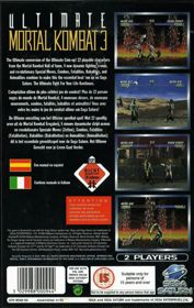 Ultimate Mortal Kombat 3 - Box - Back Image