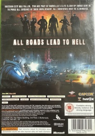 Resident Evil: Operation Raccoon City - Box - Back