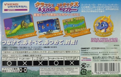 Crash Bandicoot Purple: Ripto's Rampage - Box - Back Image