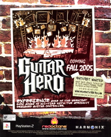 Guitar Hero - Advertisement Flyer - Front