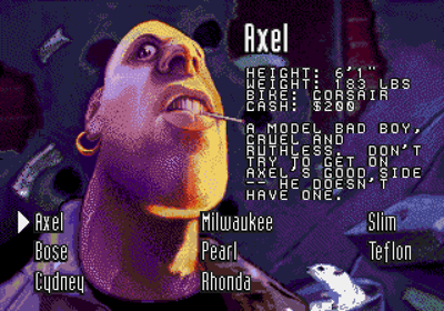 Road Rash - Screenshot - Game Select Image