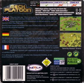 Mech Platoon - Box - Back