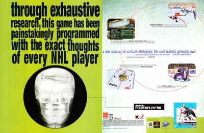 NHL Powerplay '96 - Advertisement Flyer - Front
