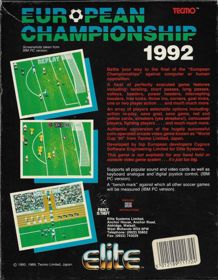 European Championship 1992 - Box - Back