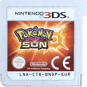 Pokémon Sun - Cart - Front