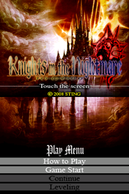 Knights in the Nightmare - Screenshot - Game Title Image