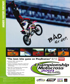 Championship Motocross 2001 featuring Ricky Carmichael - Advertisement Flyer - Front