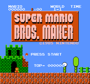 Super Mario Bros. Maker - Screenshot - Game Title