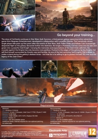 Star Wars Jedi: Survivor - Fanart - Box - Back