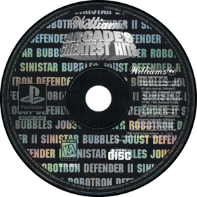 Williams Arcade's Greatest Hits - Disc Image