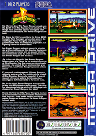 Mighty Morphin Power Rangers - Box - Back