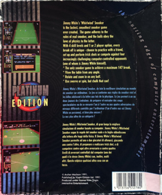 Jimmy White's 'Whirlwind' Snooker - Box - Back