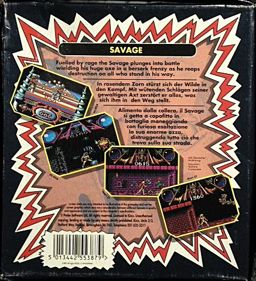 Savage - Box - Back