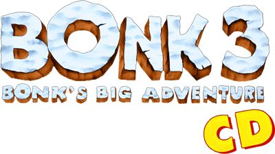Bonk 3: Bonk's Big Adventure CD - Clear Logo