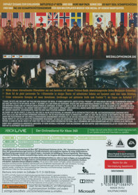 Medal of Honor: Warfighter - Box - Back