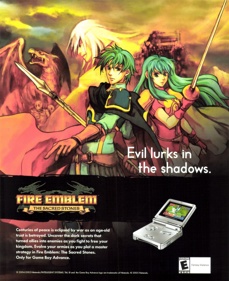 Fire Emblem: The Sacred Stones - Advertisement Flyer - Front
