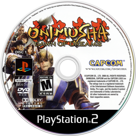 Onimusha: Dawn of Dreams - Disc Image
