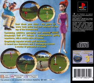 Hot Shots Golf 2 - Box - Back