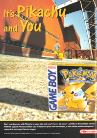 Pokémon Yellow Version: Special Pikachu Edition - Advertisement Flyer - Front