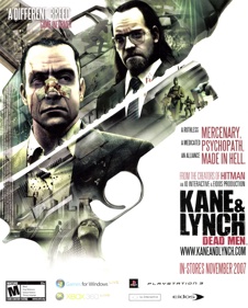 Kane & Lynch: Dead Men - Advertisement Flyer - Front