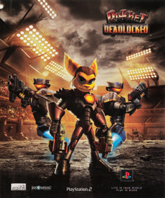 Ratchet: Deadlocked - Advertisement Flyer - Front