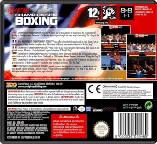 Showtime Championship Boxing - Box - Back - Reconstructed