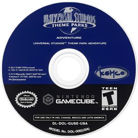 Universal Studios Theme Park Adventure - Disc