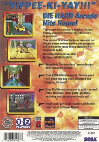Die Hard Arcade - Box - Back Image