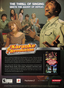 Karaoke Revolution - Advertisement Flyer - Front