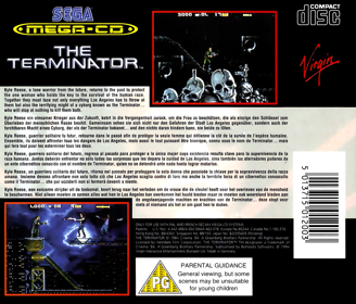 The Terminator - Box - Back Image