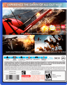 Battlefield 1 - Box - Back - Reconstructed