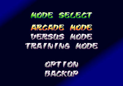 Street Fighter Alpha: Warriors' Dreams - Screenshot - Game Select