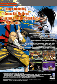 Samurai Shodown V: Special - Box - Back Image