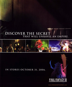 Final Fantasy XII - Advertisement Flyer - Front