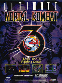 Ultimate Mortal Kombat 3 - Advertisement Flyer - Front