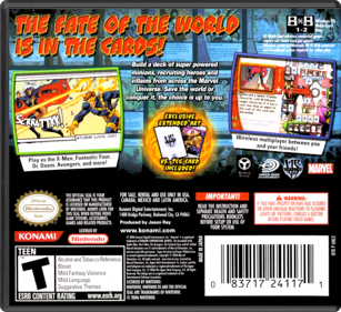 Marvel Trading Card Game - Box - Back - Reconstructed