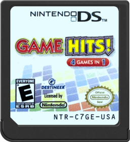 Game Hits! 4 Games in 1 - Cart - Front Image