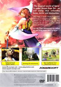 Final Fantasy X - Box - Back Image