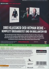 Hitman HD Trilogy - Box - Back