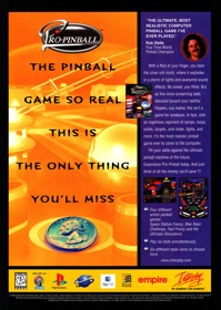 Pro Pinball - Advertisement Flyer - Front