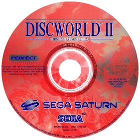 Discworld II: Missing Presumed...!? - Disc Image