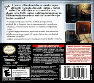 Safecracker: The Ultimate Puzzle Challenge! - Box - Back Image