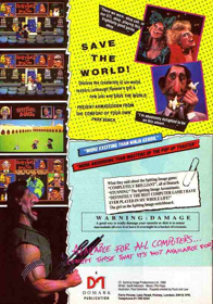 Spitting Image: The Computer Game - Box - Back