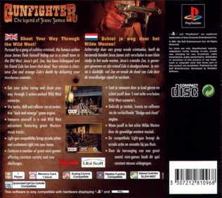 Gunfighter: The Legend of Jesse James - Box - Back Image
