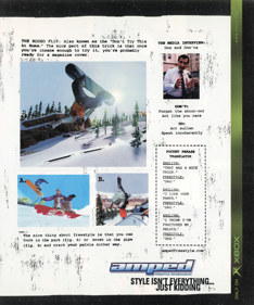 Amped: Freestyle Snowboarding - Advertisement Flyer - Front