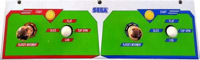 Passing Shot - Arcade - Control Panel