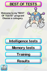 Best of Tests DS - Screenshot - Game Select